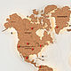 Карта мира пробковая настенный декор для дома. Карты мира. Интерьерные карты из дерева (cutwoodshop). Ярмарка Мастеров.  Фото №5
