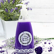Косметика ручной работы handmade. Livemaster - original item Lavender sulfate-free shower gel, 250 ml. Handmade.
