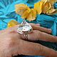Кольцо с апофиллитом. Кольца. Karma-jewelry. Ярмарка Мастеров.  Фото №6
