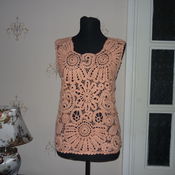 Одежда handmade. Livemaster - original item knitted blouse crochet 