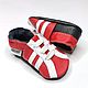 Red&White baby shoes, Baby sneakers, Ebooba, Leather Baby Shoes, Footwear for childrens, Kharkiv,  Фото №1