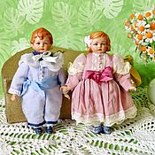 Куклы и игрушки handmade. Livemaster - original item interior doll: Lizonka and Nikolenka. Handmade.