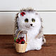 Hedgehog available with a basket, Stuffed Toys, Moscow,  Фото №1