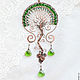 Medulla copper pendant with amethyst. Tree of Life pendant. Pendant. Strangell Jewelry. My Livemaster. Фото №6