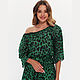 Dress made of chiffon ' emerald leopard'. Dresses. Evgeniya Petrik. My Livemaster. Фото №4