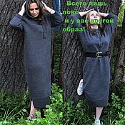 Одежда handmade. Livemaster - original item 80% Linen 20% Lycra Hooded Dress .. Handmade.