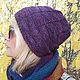 Шапка Фуксия Malabrigo. Шапки. Алёнушкины вязаные сказки. Ярмарка Мастеров.  Фото №6