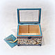 Tea box with glass 'Spring'. Box. decoupage history. My Livemaster. Фото №6