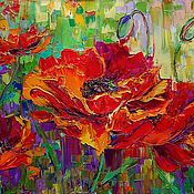 Картина с розами "Цветные Сны" картина маслом розы