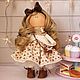 Gift textile doll handmade Tenderness for the dear ladies, friends and loved ones
