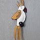 Попугай из натуральной кожи песочные крылья. Украшения для сумок. TSUBA leather_goods. Ярмарка Мастеров.  Фото №5