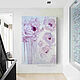 Lilac flowers on a white background. Delicate flowers in a modern interior, Pictures, Moscow,  Фото №1