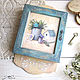 Housekeeper with door wooden decoupage vintage turquoise Provence, Housekeeper, Barnaul,  Фото №1