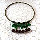  Ripe cherries. Macrame necklace with jasper. Necklace. IrinaSkripkaMBeads. Online shopping on My Livemaster.  Фото №2