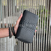 Сумки и аксессуары handmade. Livemaster - original item Python Leather purse. Handmade.