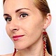 Серьги "Огни карнавала". Серьги классические. Оксана Тарасова. Ярмарка Мастеров.  Фото №4