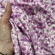 Плательный креп 100% вискоза цветочки на сиреневом, Ткани, Самара,  Фото №1