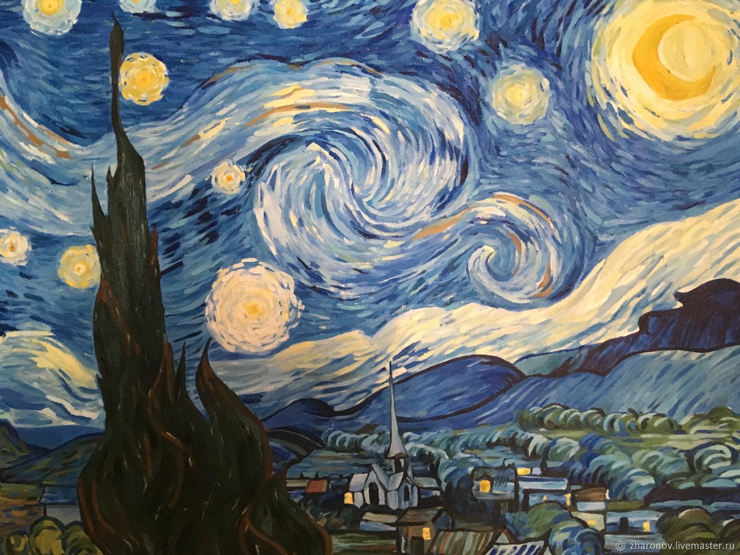 Картина ночь ван. Лунная ночь Ван Гог. «Звёздная ночь» Ван Гог. Ван Гог Звёздная ночь оригинал. Картина Звёздная ночь Ван Гог.