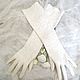 Felted long gloves for wedding 'Swan song'. Wedding gloves. Oksana Vladarskaya. Online shopping on My Livemaster.  Фото №2