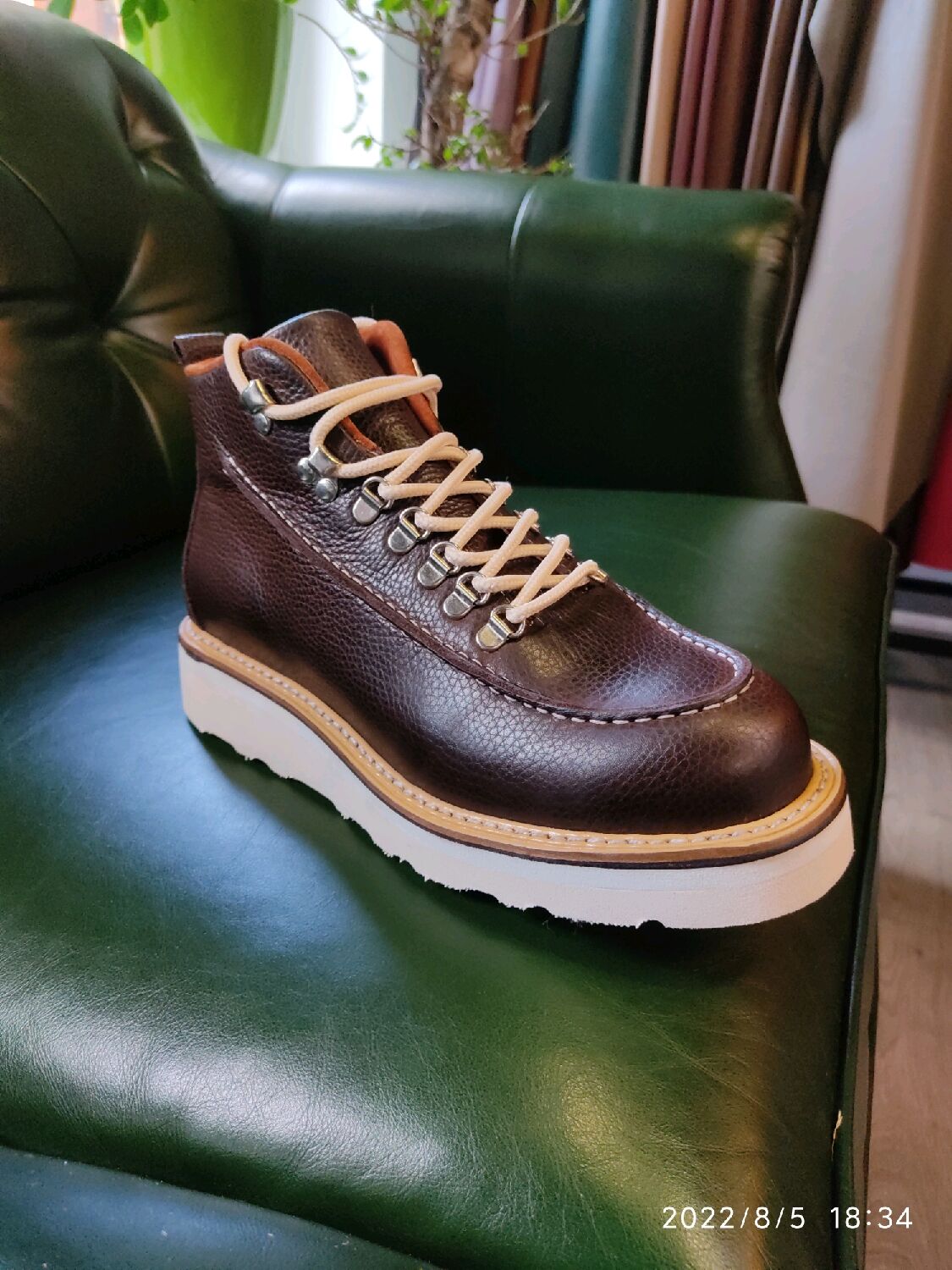 Ботинки Хайкеры ручной прошивкой в интернет-магазине Ярмарка Мастеров ...