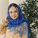 Chal de lino de punto calado de Aciano. Shawls. Brillantes chales. My Livemaster. Фото №4