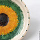 Plate Sunflower. Plates. Elena Zaychenko - Lenzay Ceramics. My Livemaster. Фото №5
