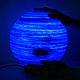 Синий светильник в виде планеты Нептун (25 см в диаметре). Ночники. Lampa la Luna byJulia. Интернет-магазин Ярмарка Мастеров.  Фото №2
