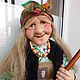Doll Baba Yaga with broom, Stuffed Toys, Ryazan,  Фото №1