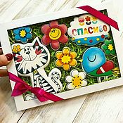 Сувениры и подарки handmade. Livemaster - original item Micro-corrugated cardboard box with a window for gingerbread # №3. Handmade.