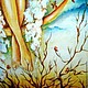 Картина "Ангел новолуния". Картины. Шелковые истории (Ms-LUdaMIla). Ярмарка Мастеров.  Фото №5