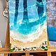 Картина "Море перед грозой", 35*50см. Картины. Изделия из эпоксидной смолы. Ярмарка Мастеров.  Фото №4