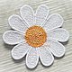 10pcs. .10x10 white Daisy Badge Brooch for clothing and accessories. Brooches. Embroidery Lace Anna Sintez. Online shopping on My Livemaster.  Фото №2