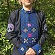 Комплект с обережной вышивкой штаны и рубаха Сокол. Народные рубахи. Славянская одежда (krasota-mir). Ярмарка Мастеров.  Фото №4