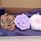 Украшения handmade. Livemaster - original item Gift set of clip brooches. Handmade.
