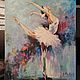 Painting ballerina oil painting 60 by 70 cm painting dance portrait. Pictures. paintmart (oikos). Online shopping on My Livemaster.  Фото №2