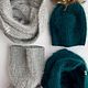Шапка и снуд из ангоры. Снуды. Lesi_knit. Ярмарка Мастеров.  Фото №5
