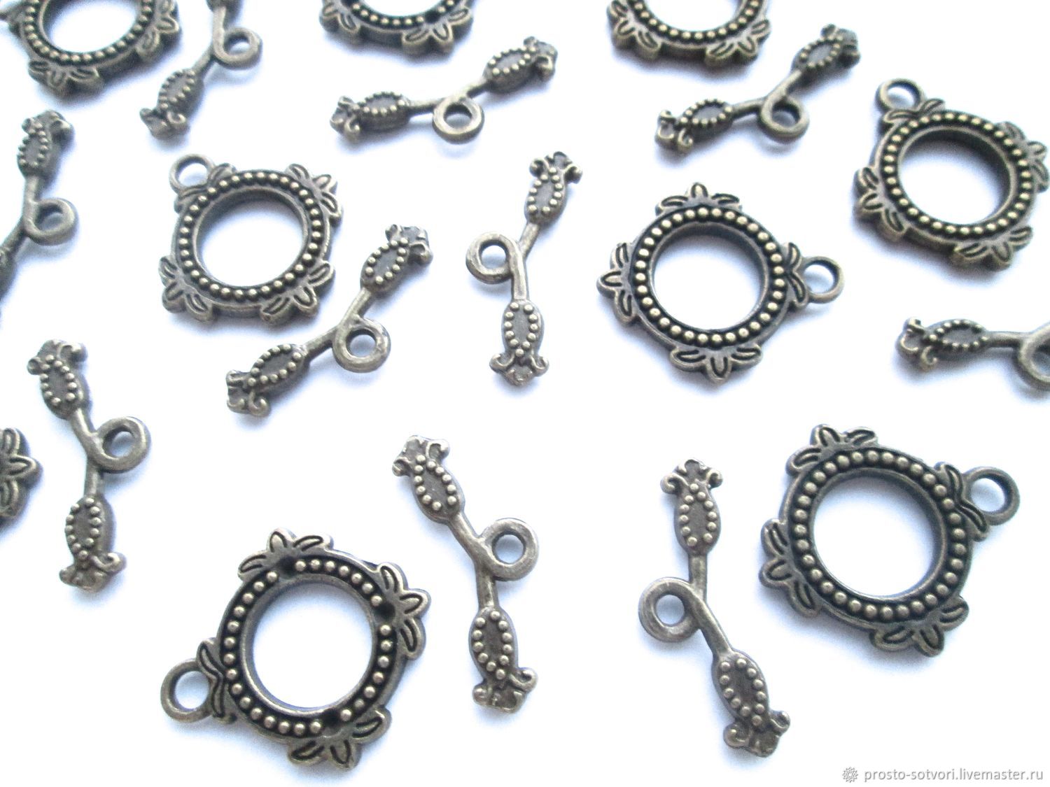 Lock-togl antique bronze, accessories for jewelry 28951261, Accessories for jewelry, Ekaterinburg,  Фото №1