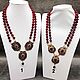 Order Gorgeous ruby agate necklace with pendant. naturalkavni. Livemaster. . Necklace Фото №3