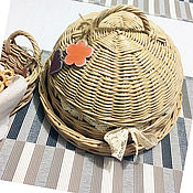 Для дома и интерьера handmade. Livemaster - original item Bread basket wicker beige bread basket. Handmade.