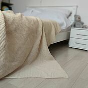 Для дома и интерьера handmade. Livemaster - original item Bedspreads: minimalistic merino wool plaid. Handmade.