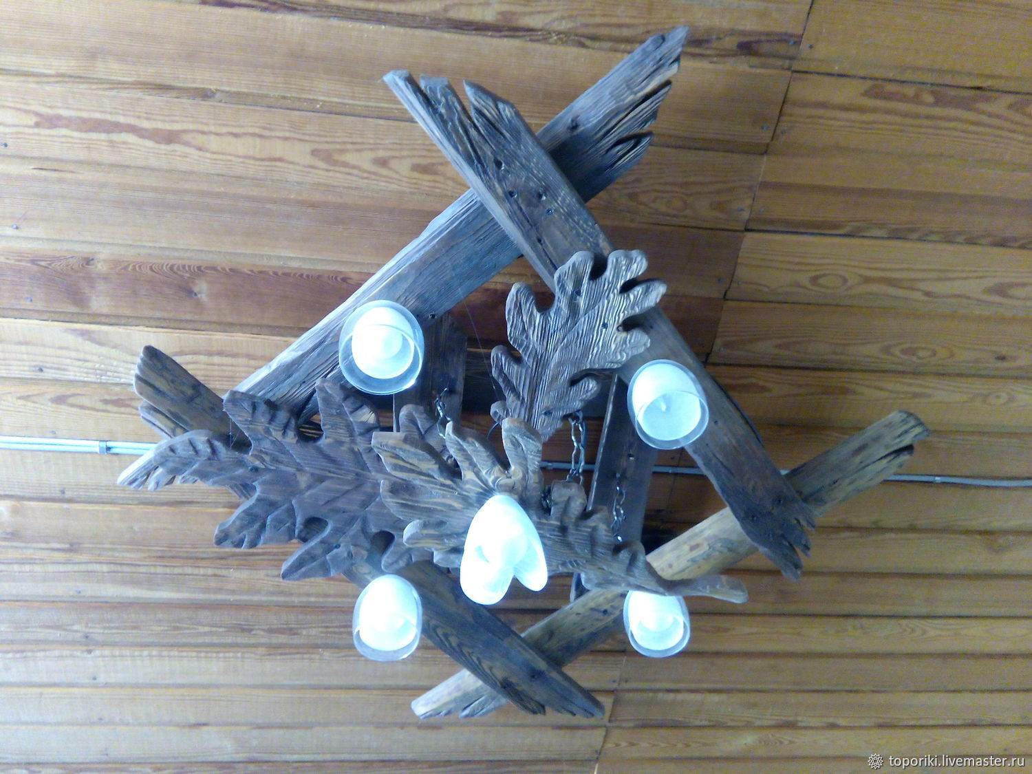 Светильник из дерева купить в интернет-магазине Ярмарка Мастеров по ...