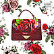 An exclusive designer bag beaded embroidered 'Autumn rose', Classic Bag, Moscow,  Фото №1