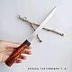 Нож филейный кованый нож кухонный нож филейник тонкий нож для кухни, Кухонные ножи, Новошахтинск,  Фото №1