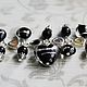 "Black heart" Серебряный браслет, черный граненый агат. Браслет из бусин. Soaphand-made. Ярмарка Мастеров.  Фото №4