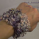 Фиолетовый браслет из натуральных камней Perple Avalanche. Браслет из бусин. Your_Jeweler(Юлия) Москва. Ярмарка Мастеров.  Фото №5