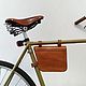 Сумка кожаная на раму велосипеда. Спортивный инвентарь. 4YourBike. Интернет-магазин Ярмарка Мастеров.  Фото №2
