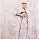 White peacock watercolor painting, Pictures, Moscow,  Фото №1