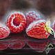 Oil painting on canvas 'Ripe raspberries', Pictures, St. Petersburg,  Фото №1