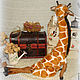 Тедди-жирафа с малышом (купить жирафа-тедди) друзья тедди. Мягкие игрушки. ЛуКс:)) Кукольное счастье! (Ксения) (Xaxa1512). Ярмарка Мастеров.  Фото №4