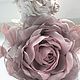 Order Brooch flower fabric chiffon rose ' Powdery '. fioridellavita. Livemaster. . Brooches Фото №3